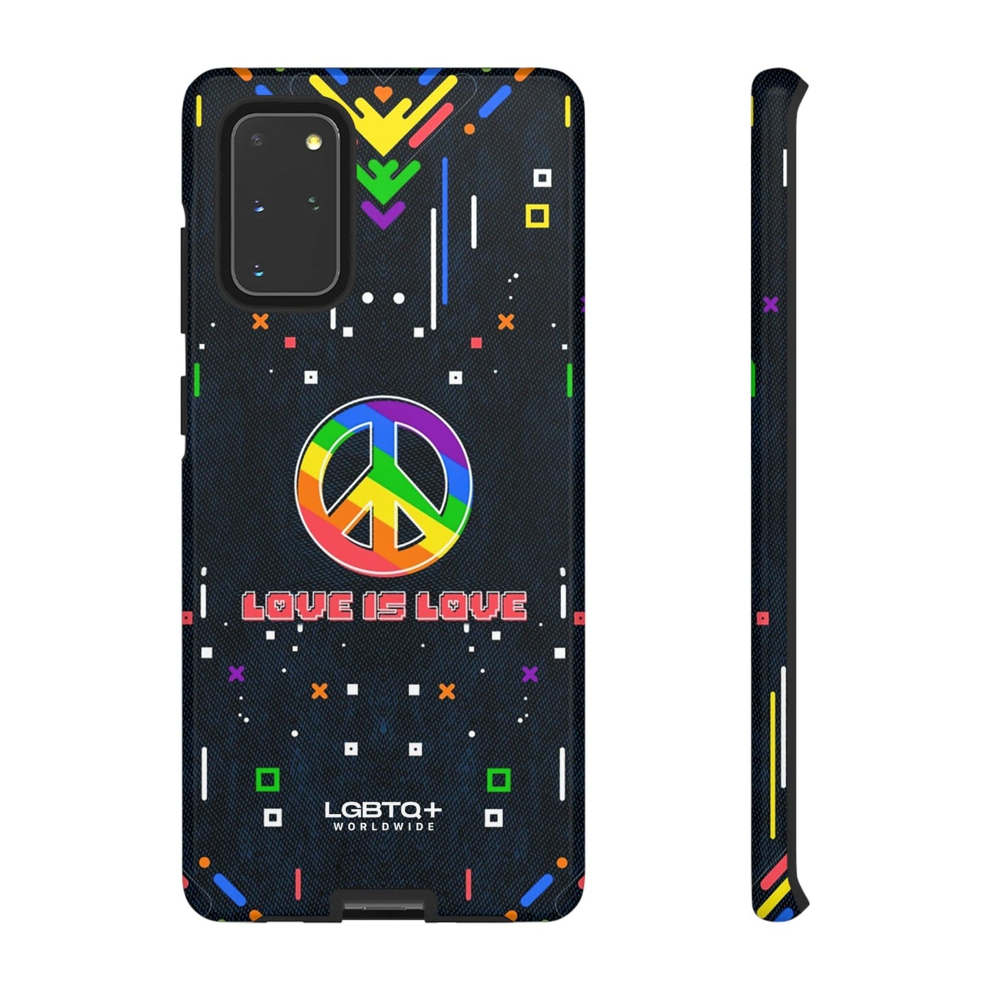 LGBTQWorldwide - ,,PEACE" Doppelgehäuse Handyhülle Accessories, Glossy, iPhone Cases, Matte, Phone accessory, Phone Cases, Samsung Cases, Thermo, Valentine's Day Picks lgbtq Bekleidung Accessoires unisex Zubehör