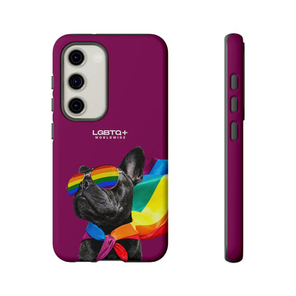 LGBTQWorldwide - ,,GLÜCKLICHER HUND" Doppelgehäuse Handyhülle Accessories, Glossy, iPhone Cases, Matte, Phone accessory, Phone Cases, Samsung Cases, Thermo, Valentine's Day Picks lgbtq Bekleidung Accessoires unisex Zubehör