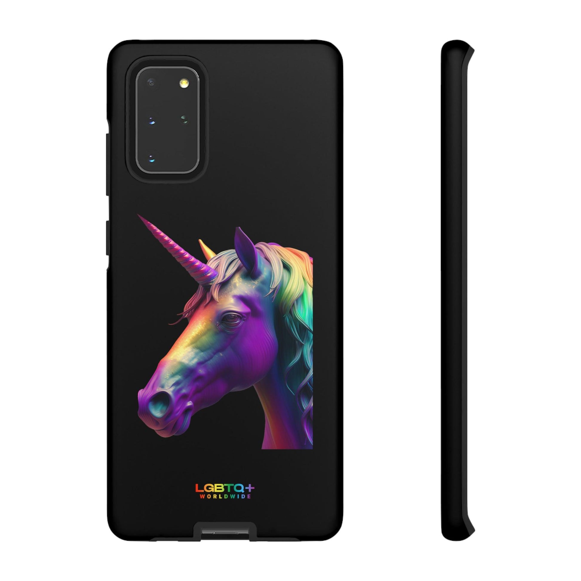 LGBTQWorldwide - ,,REGENBOGEN EINHORN" Doppelgehäuse Handyhülle Accessories, Glossy, iPhone Cases, Matte, Phone accessory, Phone Cases, Samsung Cases, tough, Valentine's Day Picks lgbtq Bekleidung Accessoires unisex Zubehör