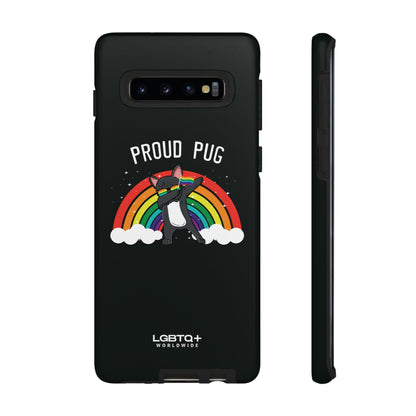 LGBTQWorldwide - ,,PROUD PUG" Doppelgehäuse Handyhülle Accessories, Glossy, iPhone Cases, Matte, Phone accessory, Phone Cases, Samsung Cases, Thermo, Valentine's Day Picks lgbtq Bekleidung Accessoires unisex Zubehör