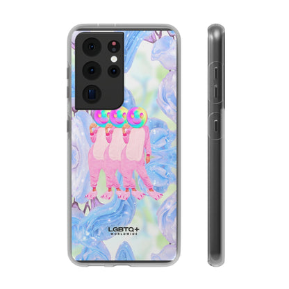 LGBTQWorldwide - ,,TEDDY BÄR" Flexible Handyhülle Accessories, Case, iPhone, iPhone Cases, Phone accessory, Phone Cases, Samsung Cases, silikon, Valentine's Day promotion lgbtq Bekleidung Accessoires unisex Zubehör