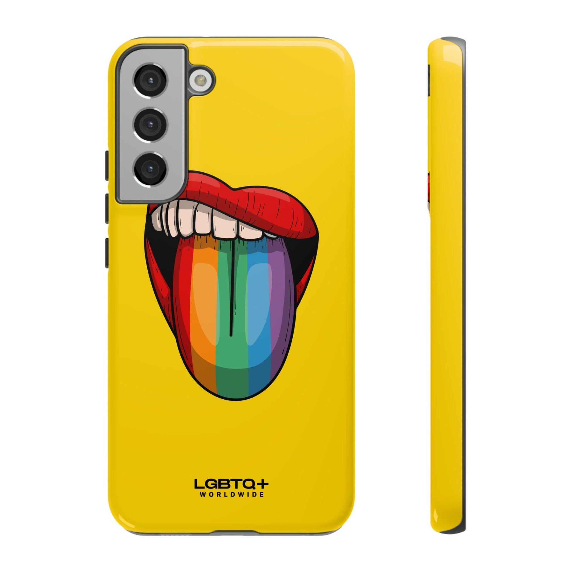 LGBTQWorldwide - ,,ZUNGE" Doppelgehäuse Handyhülle Accessories, Glossy, iPhone Cases, Matte, Phone accessory, Phone Cases, Samsung Cases, Thermo, Valentine's Day Picks lgbtq Bekleidung Accessoires unisex Zubehör