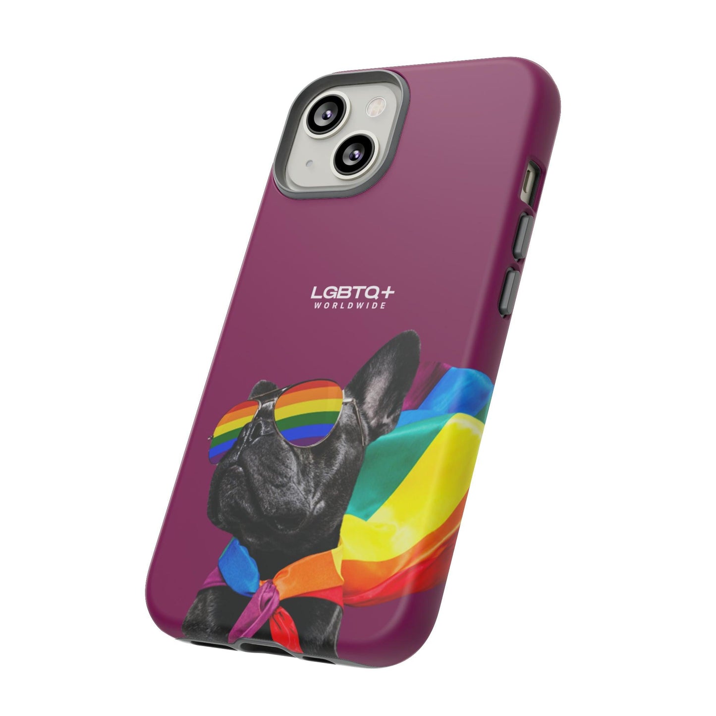 LGBTQWorldwide - ,,GLÜCKLICHER HUND" Doppelgehäuse Handyhülle Accessories, Glossy, iPhone Cases, Matte, Phone accessory, Phone Cases, Samsung Cases, Thermo, Valentine's Day Picks lgbtq Bekleidung Accessoires unisex Zubehör