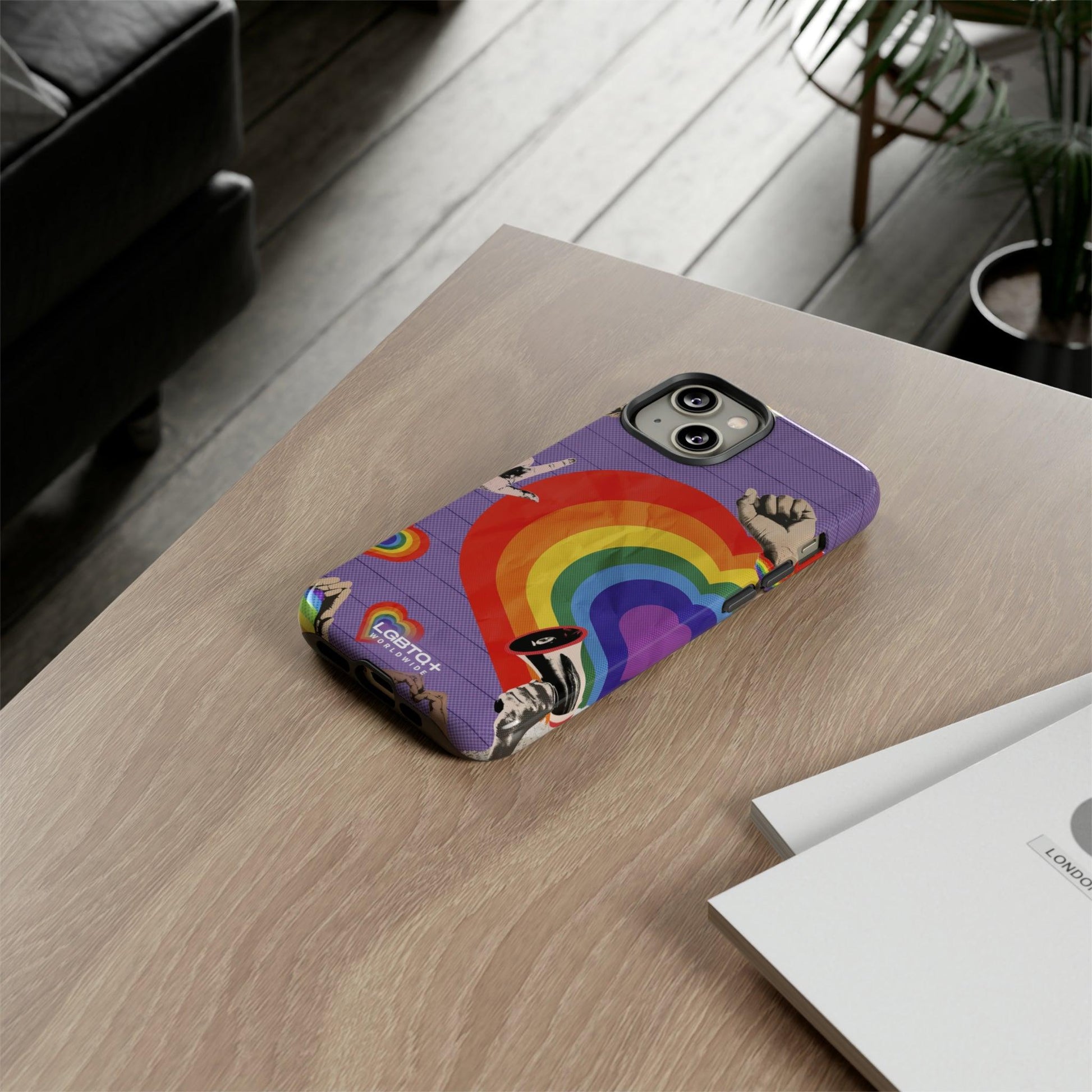 LGBTQWorldwide - ,,REGENBOGEN HERZ" Doppelgehäuse Handyhülle Accessories, Glossy, iPhone Cases, Matte, Phone accessory, Phone Cases, Samsung Cases, Thermo, Valentine's Day Picks lgbtq Bekleidung Accessoires unisex Zubehör