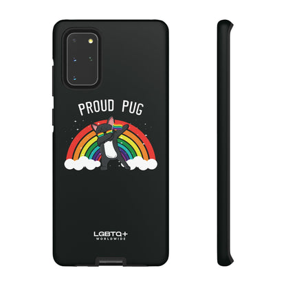 LGBTQWorldwide - ,,PROUD PUG" Doppelgehäuse Handyhülle Accessories, Glossy, iPhone Cases, Matte, Phone accessory, Phone Cases, Samsung Cases, Thermo, Valentine's Day Picks lgbtq Bekleidung Accessoires unisex Zubehör