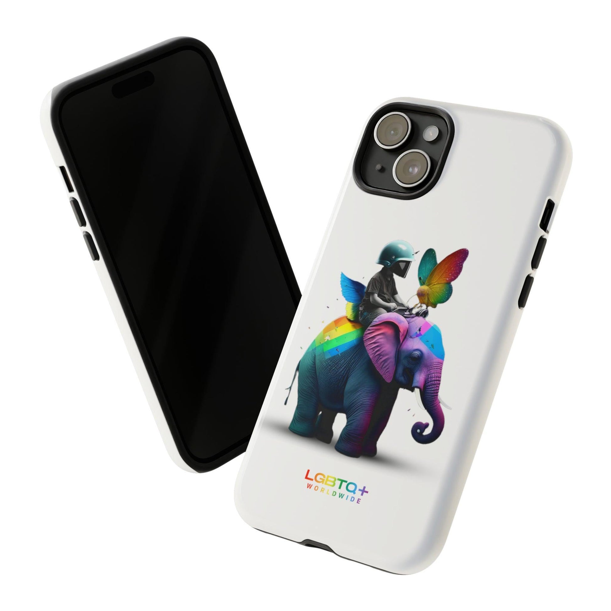 LGBTQWorldwide - ,,SCHMETTERLING" Doppelgehäuse Handyhülle Accessories, Glossy, iPhone Cases, Matte, Phone accessory, Phone Cases, Samsung Cases, tough, Valentine's Day Picks lgbtq Bekleidung Accessoires unisex Zubehör