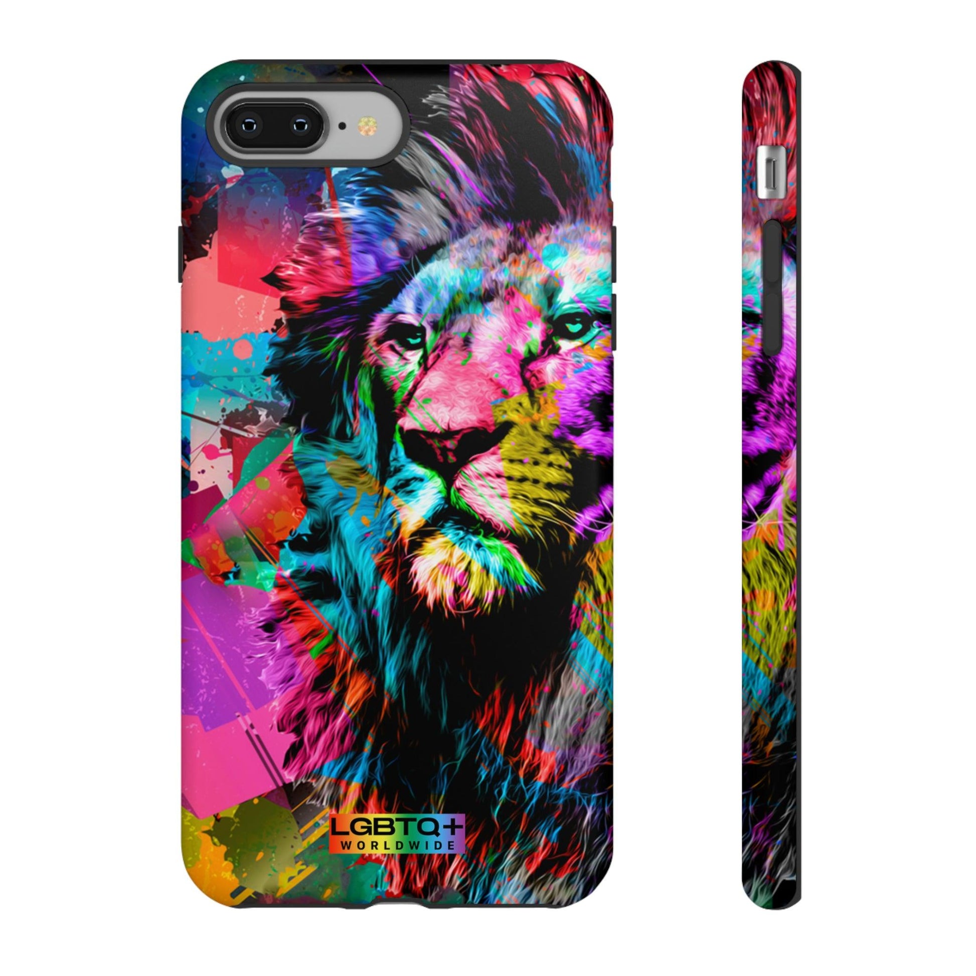 LGBTQWorldwide - ,,STARKER LÖWE" Doppelgehäuse Handyhülle Accessories, Glossy, iPhone Cases, Matte, Phone accessory, Phone Cases, Samsung Cases, Thermo, Valentine's Day Picks lgbtq Bekleidung Accessoires unisex Zubehör