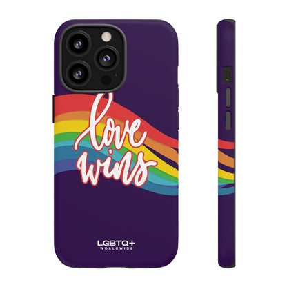 LGBTQWorldwide - ,,LIEBE GEWINNT" Doppelgehäuse Handyhülle Accessories, Glossy, iPhone Cases, Matte, Phone accessory, Phone Cases, Samsung Cases, Thermo, Valentine's Day Picks lgbtq Bekleidung Accessoires unisex Zubehör