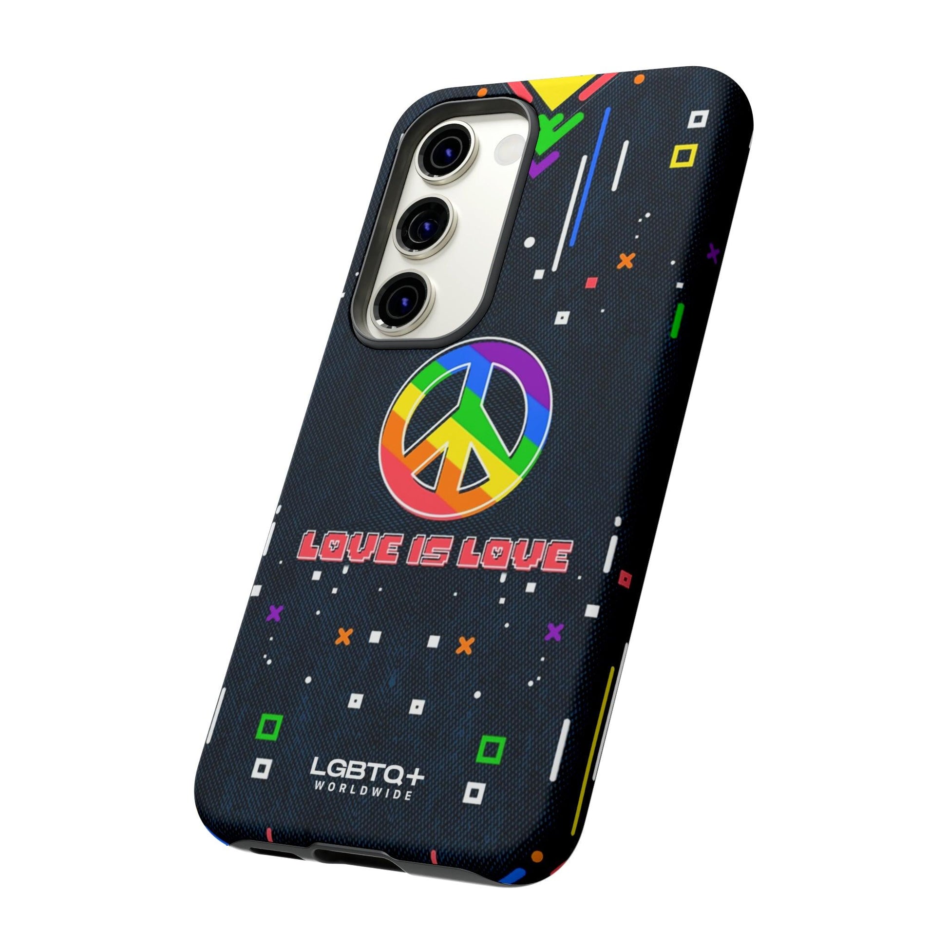 LGBTQWorldwide - ,,PEACE" Doppelgehäuse Handyhülle Accessories, Glossy, iPhone Cases, Matte, Phone accessory, Phone Cases, Samsung Cases, Thermo, Valentine's Day Picks lgbtq Bekleidung Accessoires unisex Zubehör