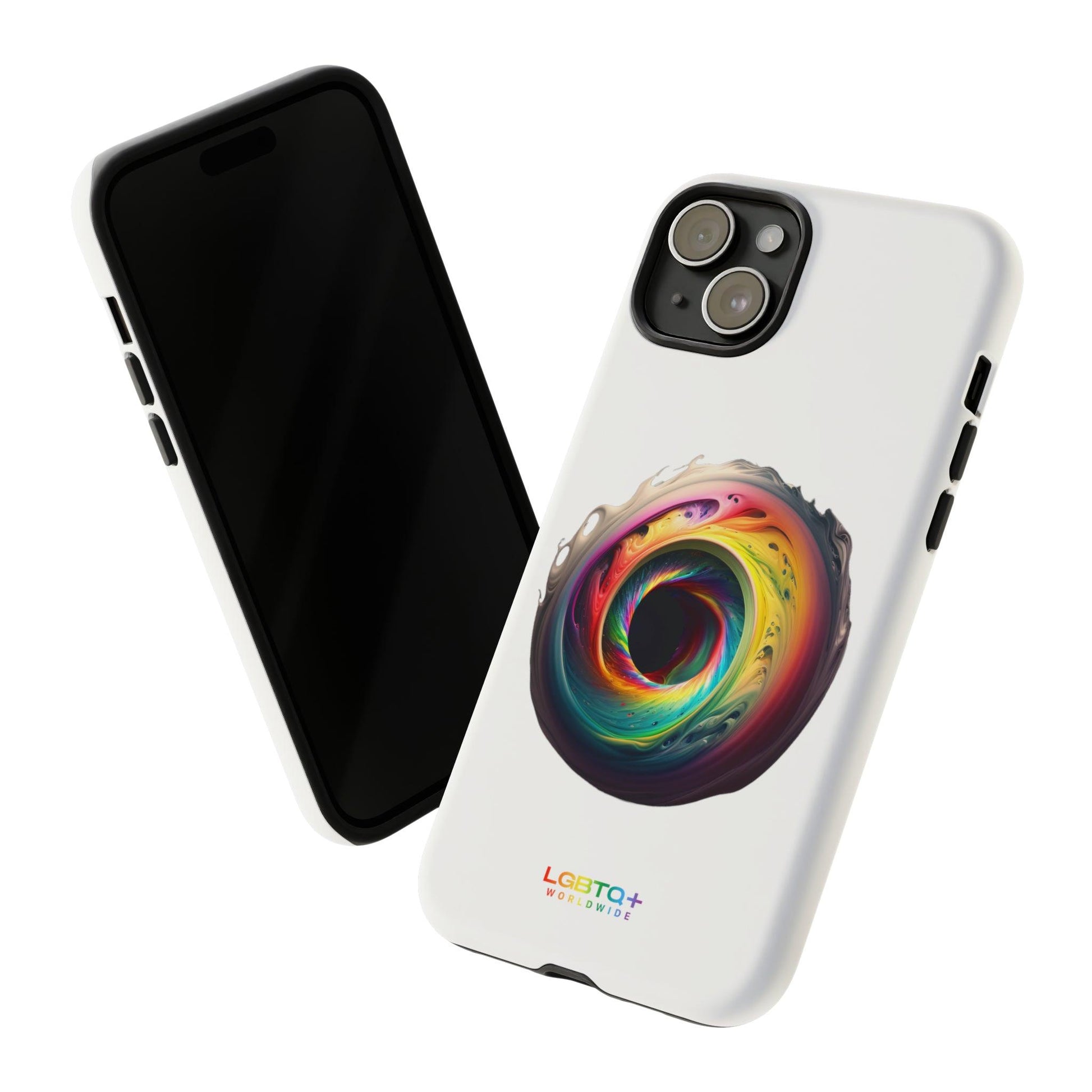 LGBTQWorldwide - ,,SCHWARZES LOCH" Doppelgehäuse Handyhülle Accessories, Glossy, iPhone Cases, Matte, Phone accessory, Phone Cases, Samsung Cases, tough, Valentine's Day Picks lgbtq Bekleidung Accessoires unisex Zubehör