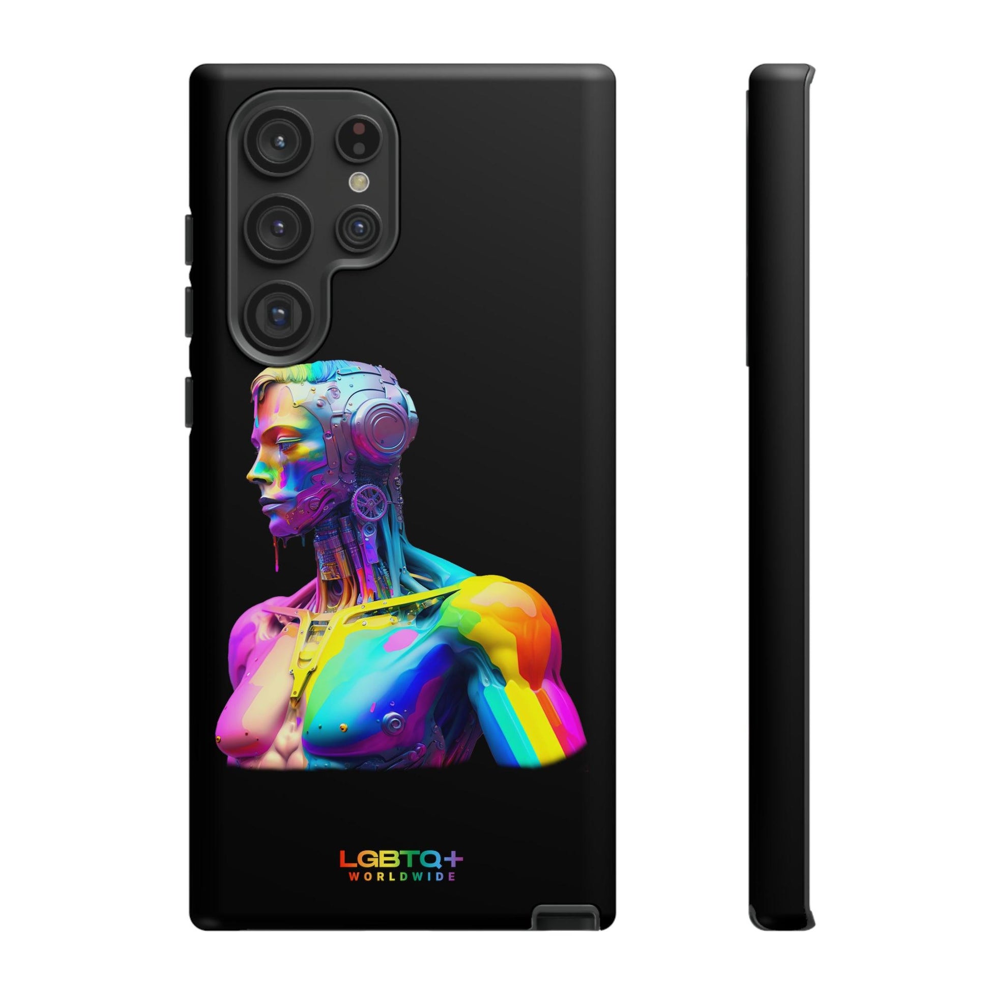 LGBTQWorldwide - ,,ZUKÜNFTIGER ROBOTER" Doppelgehäuse Handyhülle Accessories, Glossy, iPhone Cases, Matte, Phone accessory, Phone Cases, Samsung Cases, tough, Valentine's Day Picks lgbtq Bekleidung Accessoires unisex Zubehör