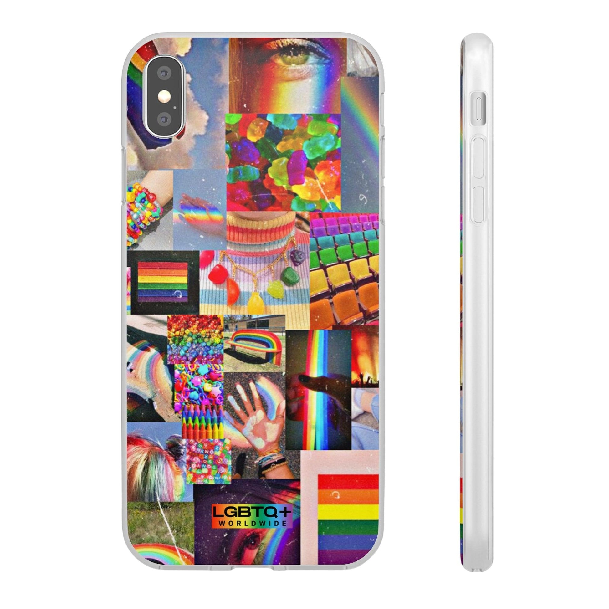 LGBTQWorldwide - ,,COMMUNITY" Flexible Handyhülle Accessories, Case, iPhone, iPhone Cases, Phone accessory, Phone Cases, Samsung Cases, silikon, Valentine's Day promotion lgbtq Bekleidung Accessoires unisex Zubehör