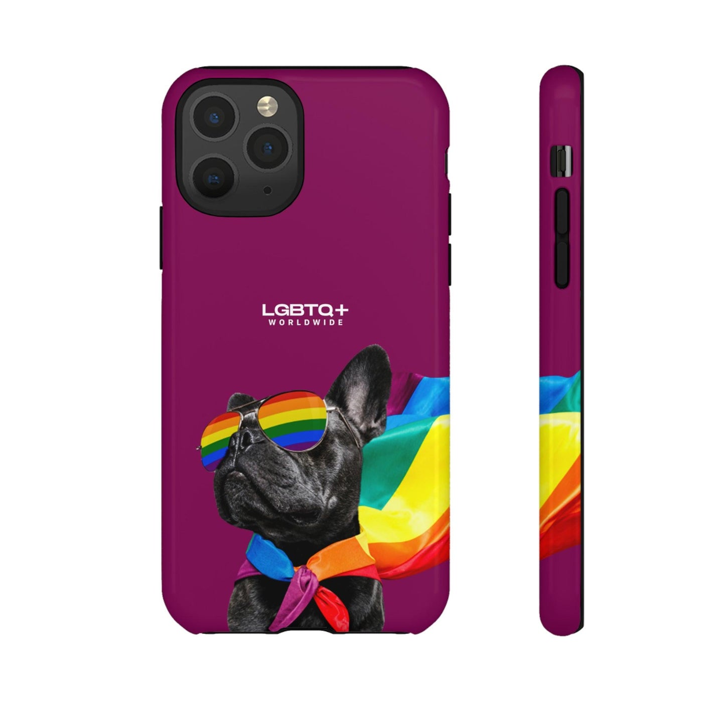 LGBTQWorldwide - ,,GLÜCKLICHER HUND" Doppelgehäuse Handyhülle Accessories, Glossy, iPhone Cases, Matte, Phone accessory, Phone Cases, Samsung Cases, Thermo, Valentine's Day Picks lgbtq Bekleidung Accessoires unisex Zubehör