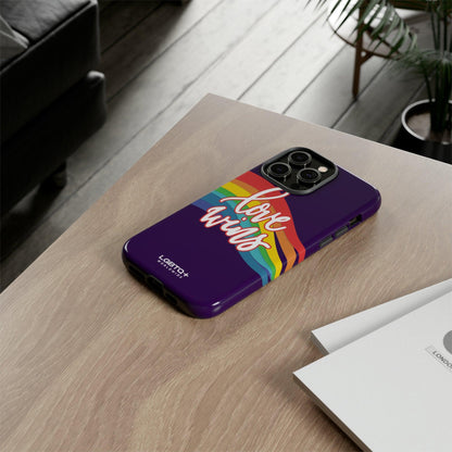 LGBTQWorldwide - ,,LIEBE GEWINNT" Doppelgehäuse Handyhülle Accessories, Glossy, iPhone Cases, Matte, Phone accessory, Phone Cases, Samsung Cases, Thermo, Valentine's Day Picks lgbtq Bekleidung Accessoires unisex Zubehör