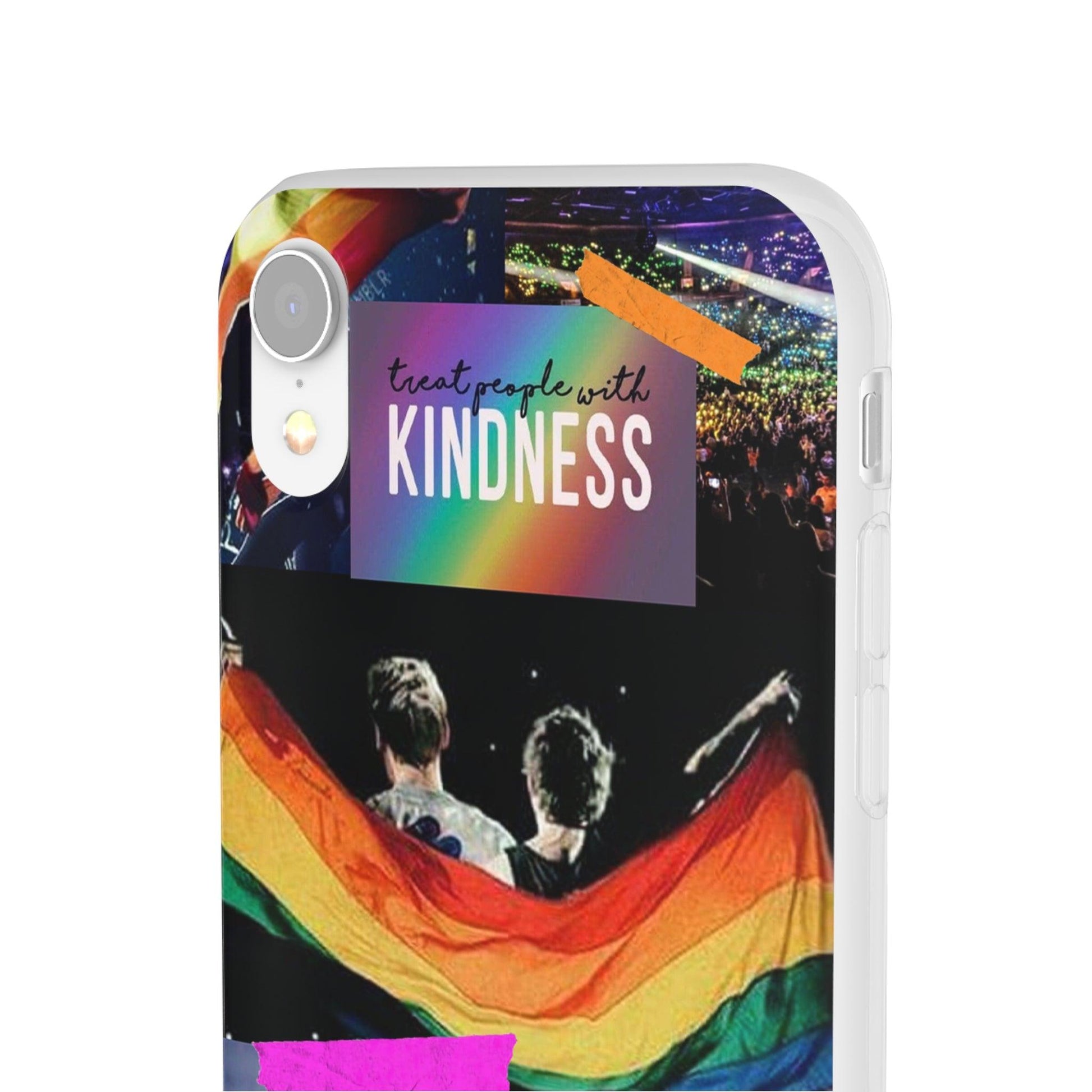 LGBTQWorldwide - ,,KINDNESS" Flexible Handyhülle Accessories, Case, iPhone, iPhone Cases, Phone accessory, Phone Cases, Samsung Cases, silikon, Valentine's Day promotion lgbtq Bekleidung Accessoires unisex Zubehör