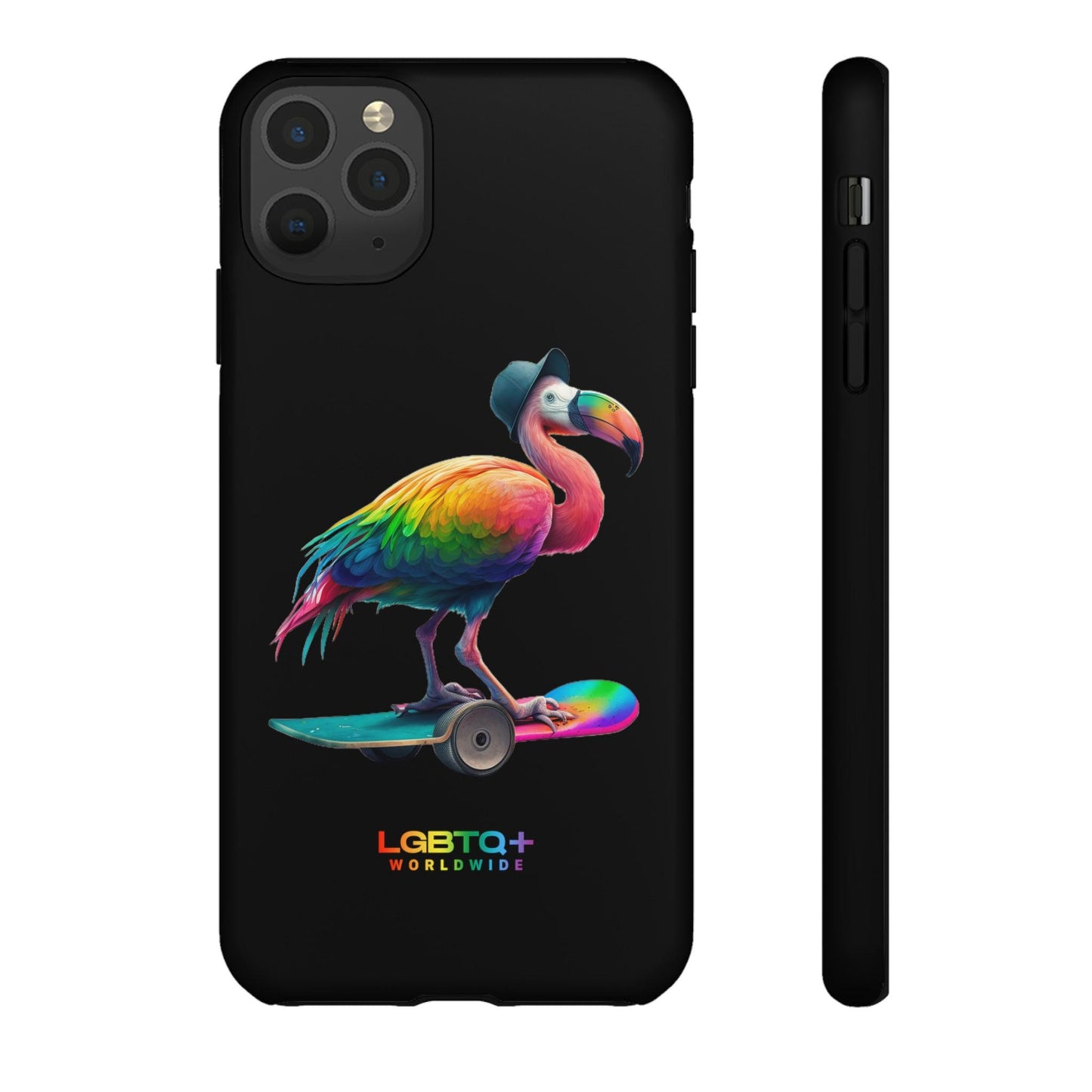 LGBTQWorldwide - ,,FLAMINGO" Doppelgehäuse Handyhülle Accessories, Glossy, iPhone Cases, Matte, Phone accessory, Phone Cases, Samsung Cases, tough, Valentine's Day Picks lgbtq Bekleidung Accessoires unisex Zubehör