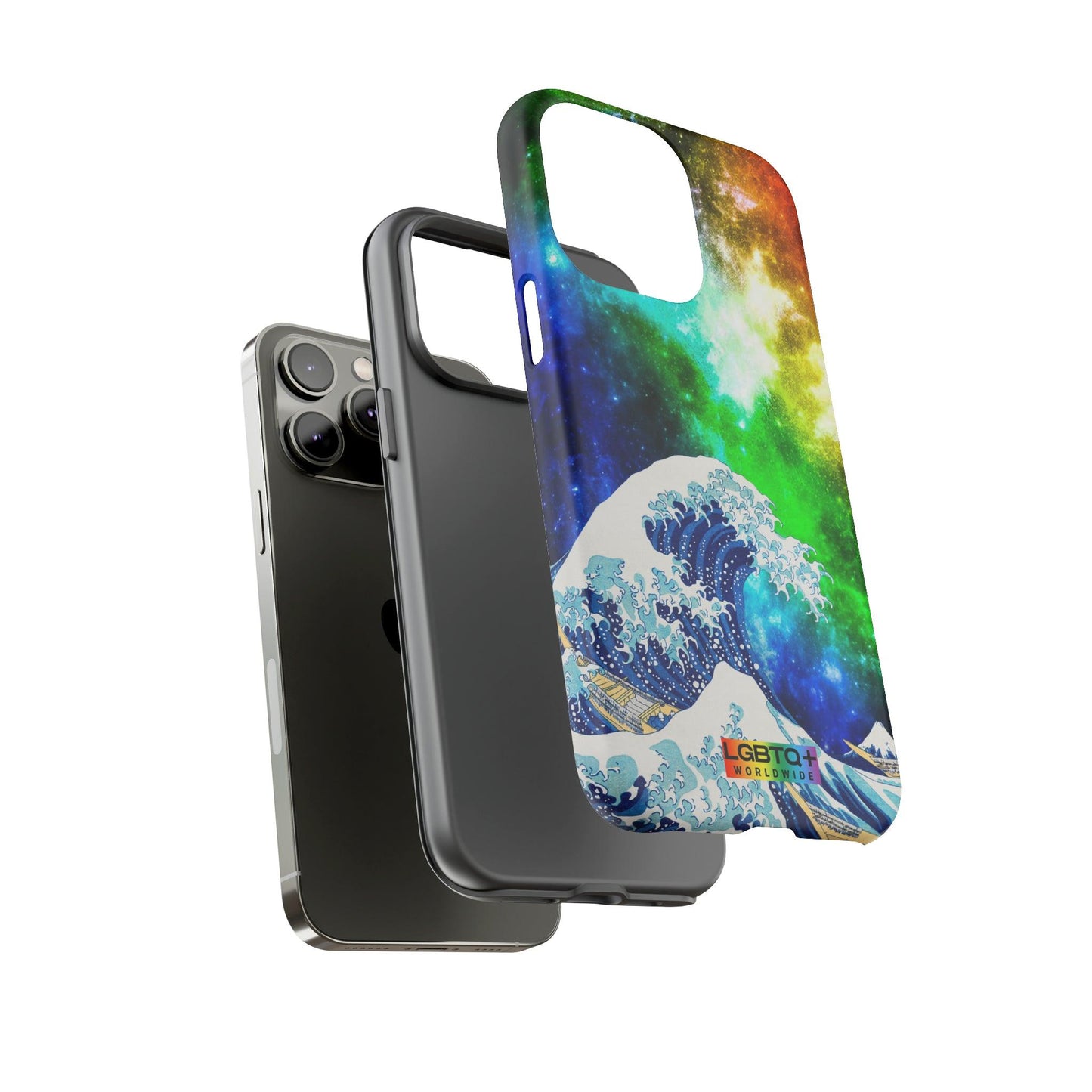 LGBTQWorldwide - ,,WELLE" Doppelgehäuse Handyhülle Accessories, Glossy, iPhone Cases, Matte, Phone accessory, Phone Cases, Samsung Cases, Thermo, Valentine's Day Picks lgbtq Bekleidung Accessoires unisex Zubehör