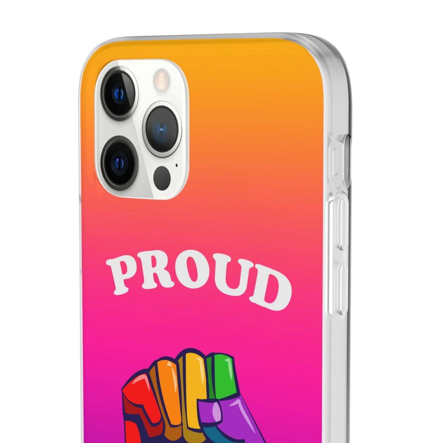 LGBTQWorldwide - ,,GLÜCKLICH" Flexible Handyhülle Accessories, Case, iPhone, iPhone Cases, Phone accessory, Phone Cases, Samsung Cases, silikon, Valentine's Day promotion lgbtq Bekleidung Accessoires unisex Zubehör