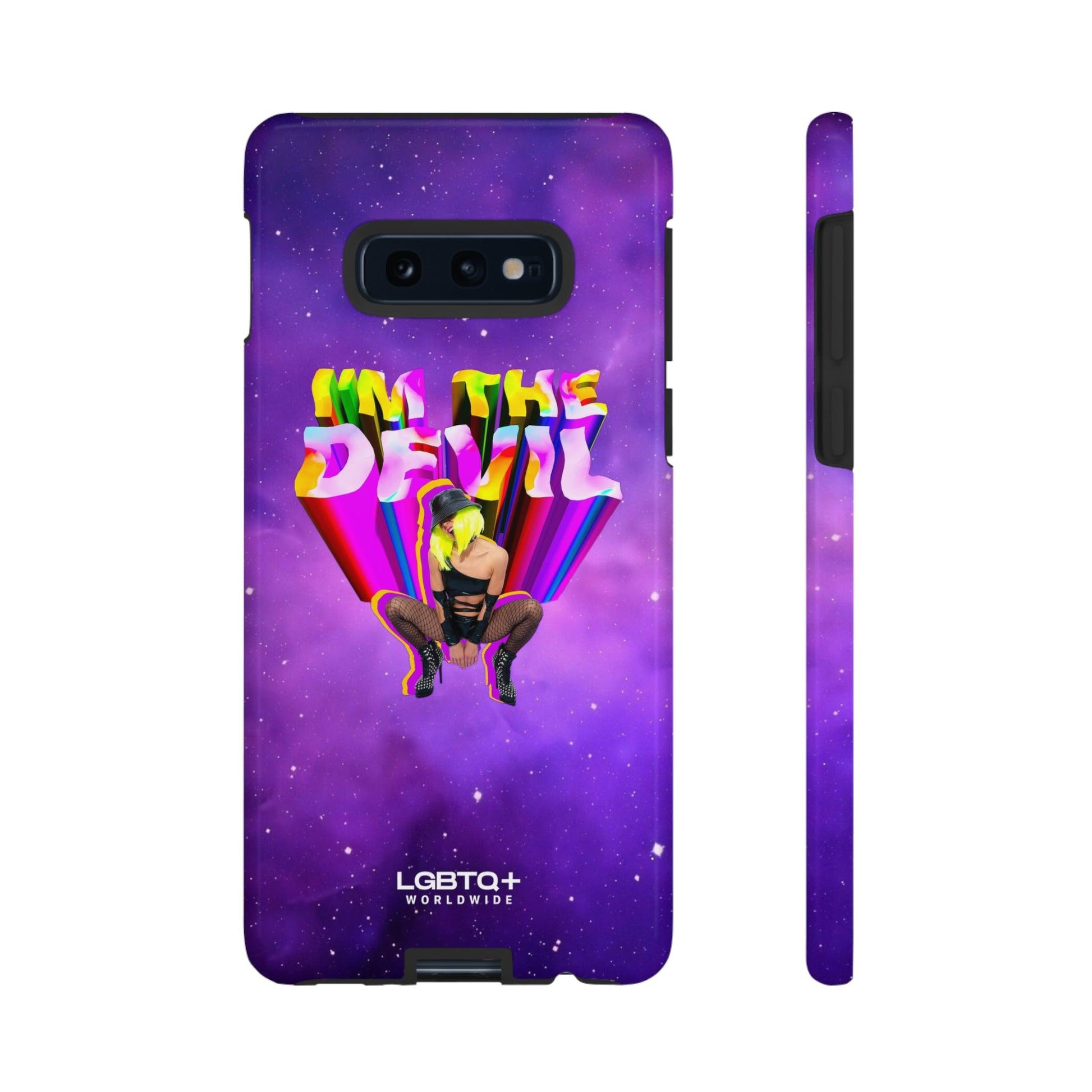 LGBTQWorldwide - ,,I AM THE DEVIL" Doppelgehäuse Handyhülle Accessories, Glossy, iPhone Cases, Matte, Phone accessory, Phone Cases, Samsung Cases, Thermo, Valentine's Day Picks lgbtq Bekleidung Accessoires unisex Zubehör