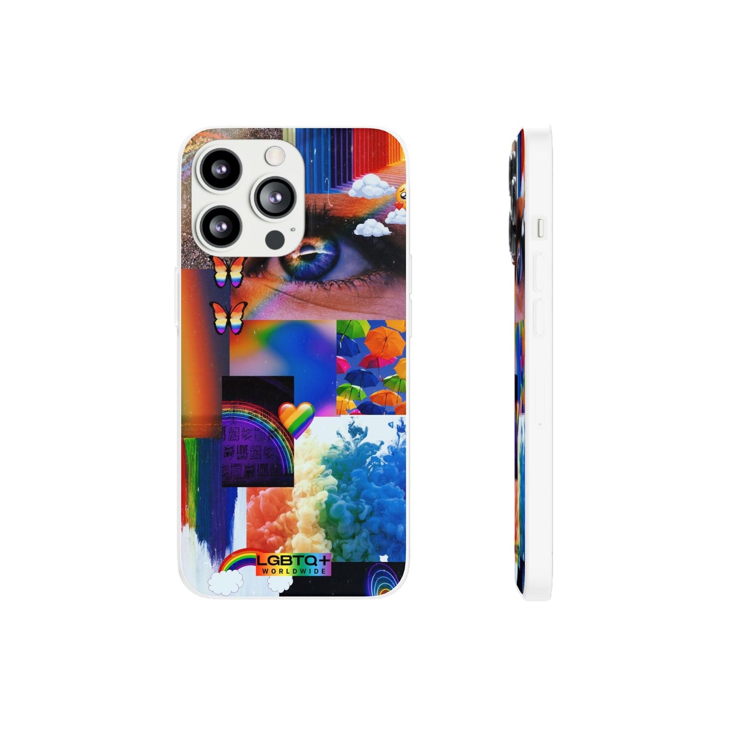 LGBTQWorldwide - ,,VISION" Flexible Handyhülle Accessories, Case, iPhone, iPhone Cases, Phone accessory, Phone Cases, Samsung Cases, silikon, Valentine's Day promotion lgbtq Bekleidung Accessoires unisex Zubehör