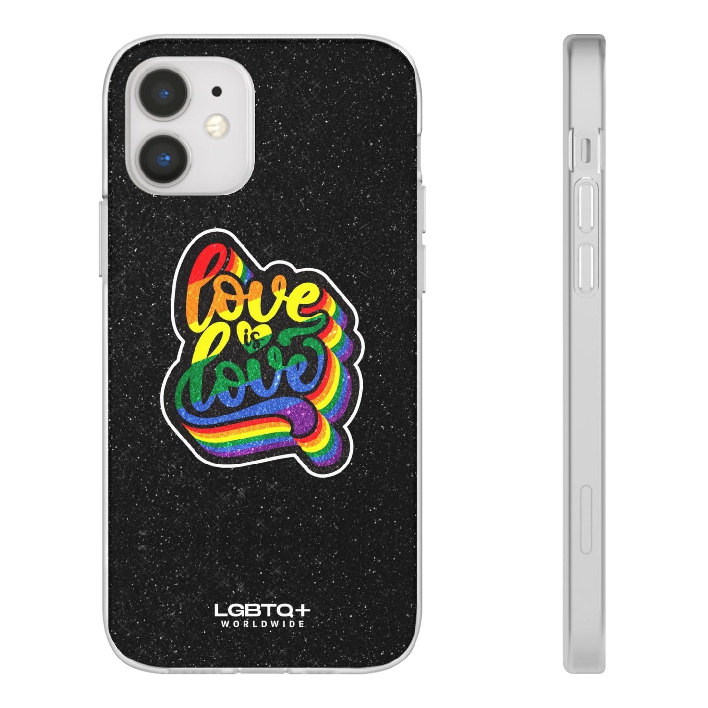 LGBTQWorldwide - ,,LIEBE IST LIEBE" Flexible Handyhülle Accessories, Case, iPhone, iPhone Cases, Phone accessory, Phone Cases, Samsung Cases, Valentine's Day promotion lgbtq Bekleidung Accessoires unisex Zubehör