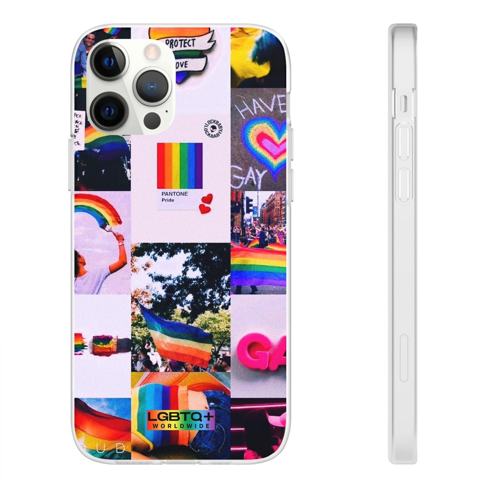 LGBTQWorldwide - ,,REGENBOGEN" Flexible Handyhülle Accessories, Case, iPhone, iPhone Cases, Phone accessory, Phone Cases, Samsung Cases, silikon, Valentine's Day promotion lgbtq Bekleidung Accessoires unisex Zubehör