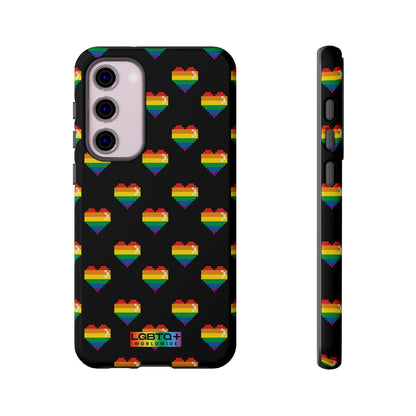 LGBTQWorldwide - ,,COMIC HERZEN" Doppelgehäuse Handyhülle Accessories, Glossy, iPhone Cases, Matte, Phone accessory, Phone Cases, Samsung Cases, Thermo, Valentine's Day Picks lgbtq Bekleidung Accessoires unisex Zubehör