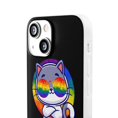 LGBTQWorldwide - ,,PURRIDE" Flexible Handyhülle Accessories, Case, iPhone, iPhone Cases, Phone accessory, Phone Cases, Samsung Cases, silikon, Valentine's Day promotion lgbtq Bekleidung Accessoires unisex Zubehör