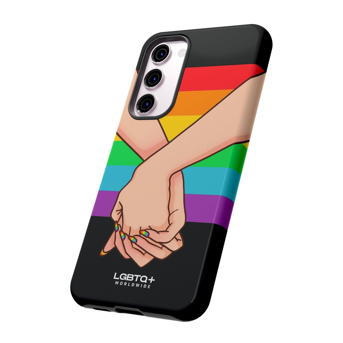 LGBTQWorldwide - ,,TOGETHER PRIDE" Doppelgehäuse Handyhülle Accessories, Glossy, iPhone Cases, Matte, Phone accessory, Phone Cases, Samsung Cases, Thermo, Valentine's Day Picks lgbtq Bekleidung Accessoires unisex Zubehör