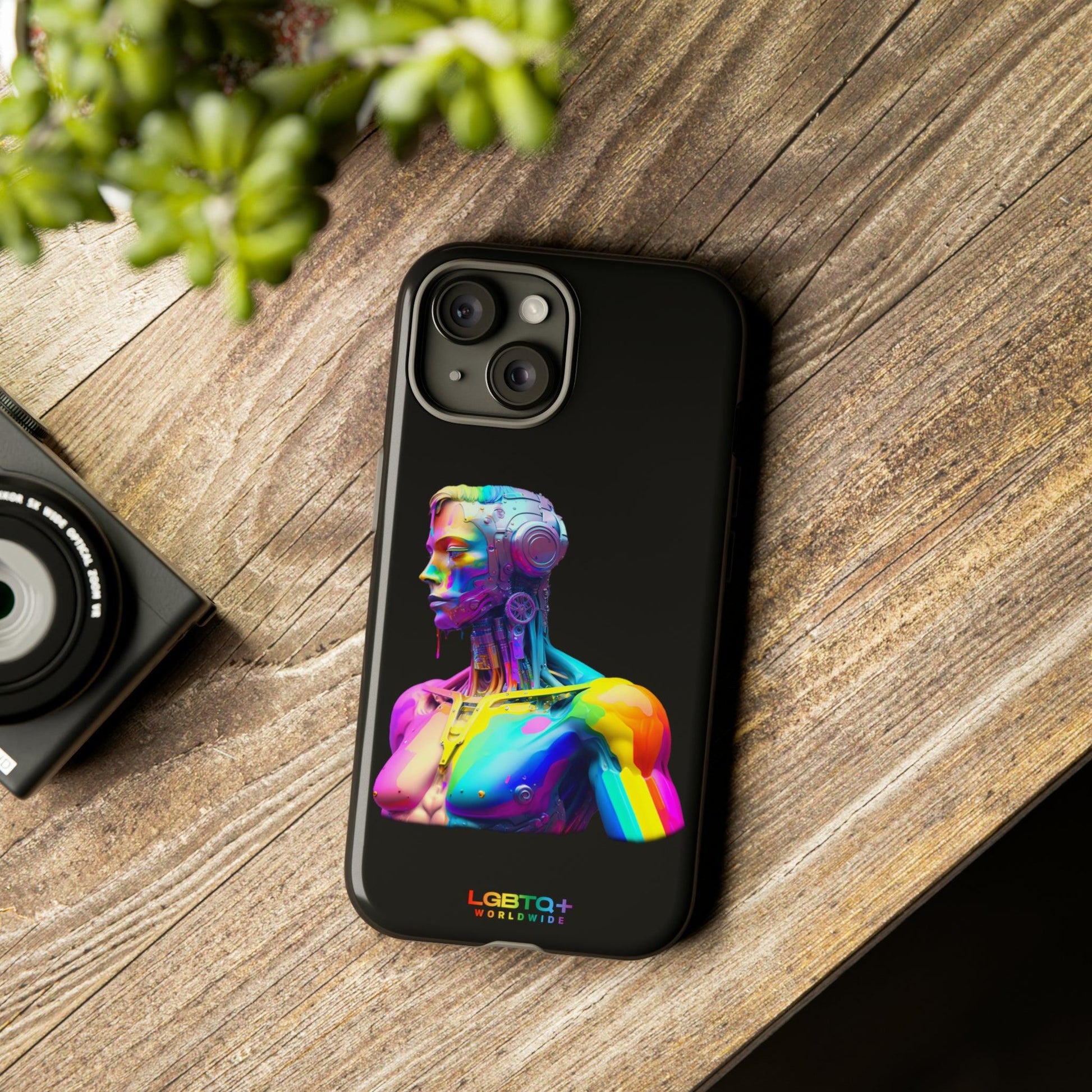 LGBTQWorldwide - ,,ZUKÜNFTIGER ROBOTER" Doppelgehäuse Handyhülle Accessories, Glossy, iPhone Cases, Matte, Phone accessory, Phone Cases, Samsung Cases, tough, Valentine's Day Picks lgbtq Bekleidung Accessoires unisex Zubehör