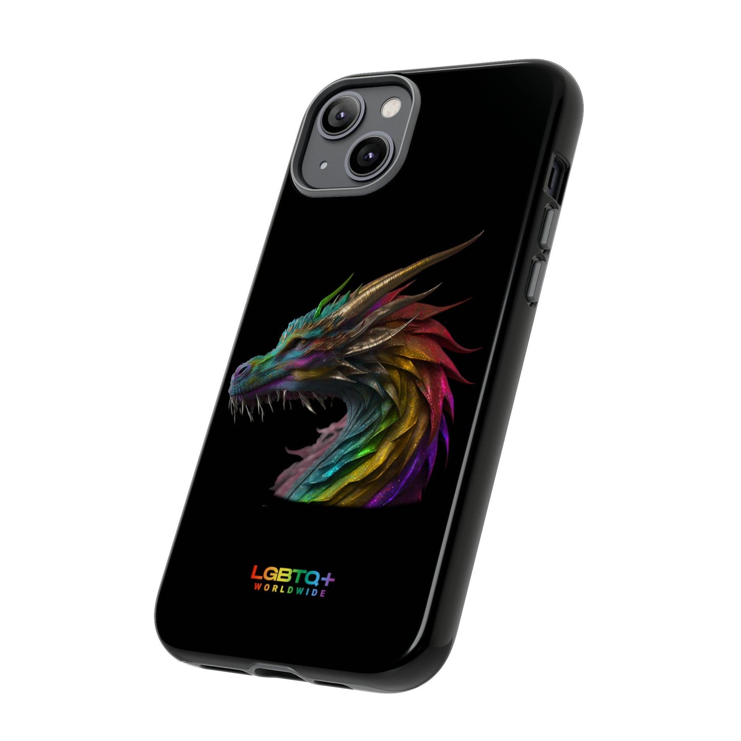 LGBTQWorldwide - ,,DRACHE" Doppelgehäuse Handyhülle Accessories, Glossy, iPhone Cases, Matte, Phone accessory, Phone Cases, Samsung Cases, tough, Valentine's Day Picks lgbtq Bekleidung Accessoires unisex Zubehör