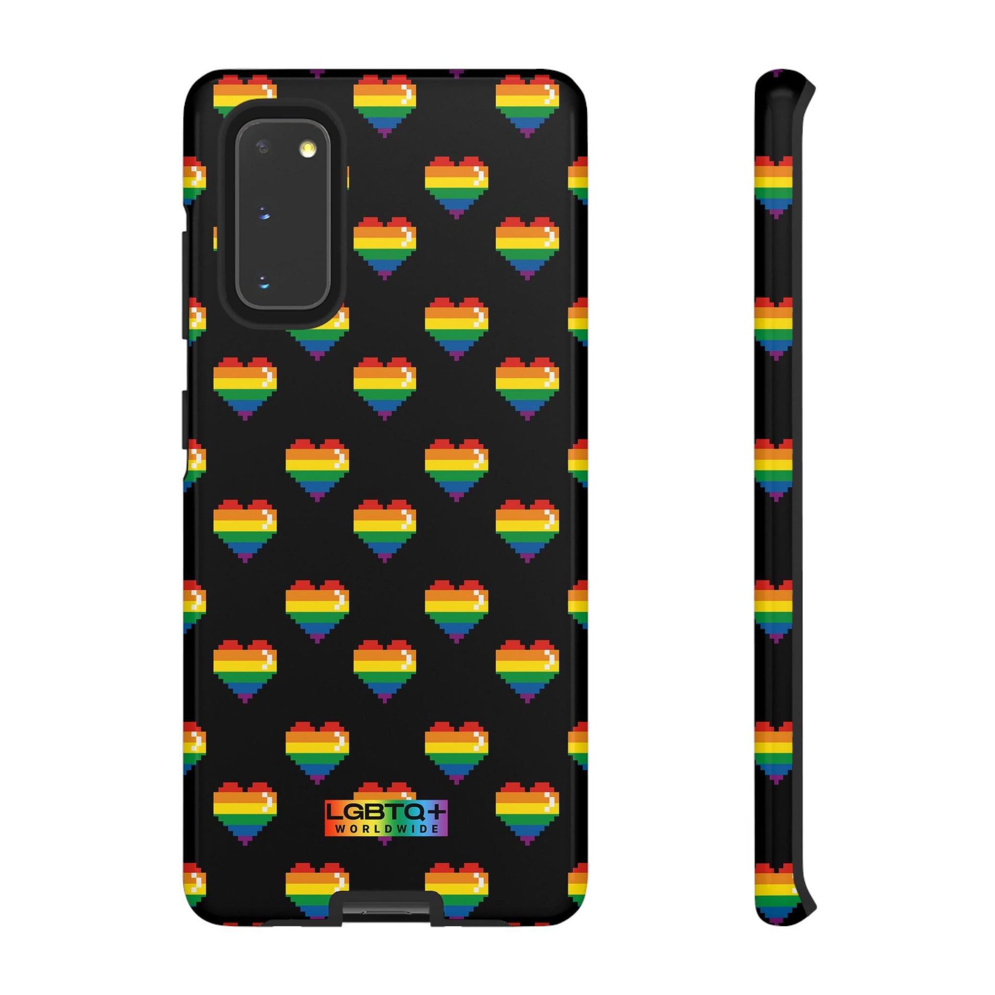 LGBTQWorldwide - ,,COMIC HERZEN" Doppelgehäuse Handyhülle Accessories, Glossy, iPhone Cases, Matte, Phone accessory, Phone Cases, Samsung Cases, Thermo, Valentine's Day Picks lgbtq Bekleidung Accessoires unisex Zubehör