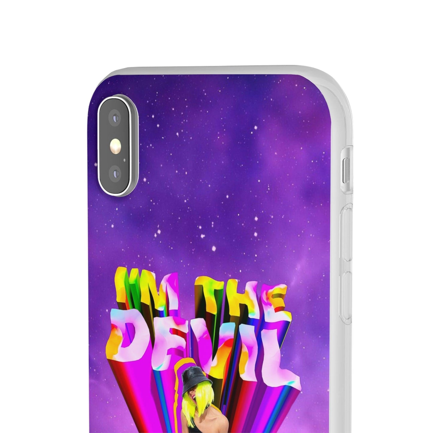 LGBTQWorldwide - ,,I AM THE DEVIL" Flexible Handyhülle Accessories, Case, iPhone, iPhone Cases, Phone accessory, Phone Cases, Samsung Cases, silikon, Valentine's Day promotion lgbtq Bekleidung Accessoires unisex Zubehör