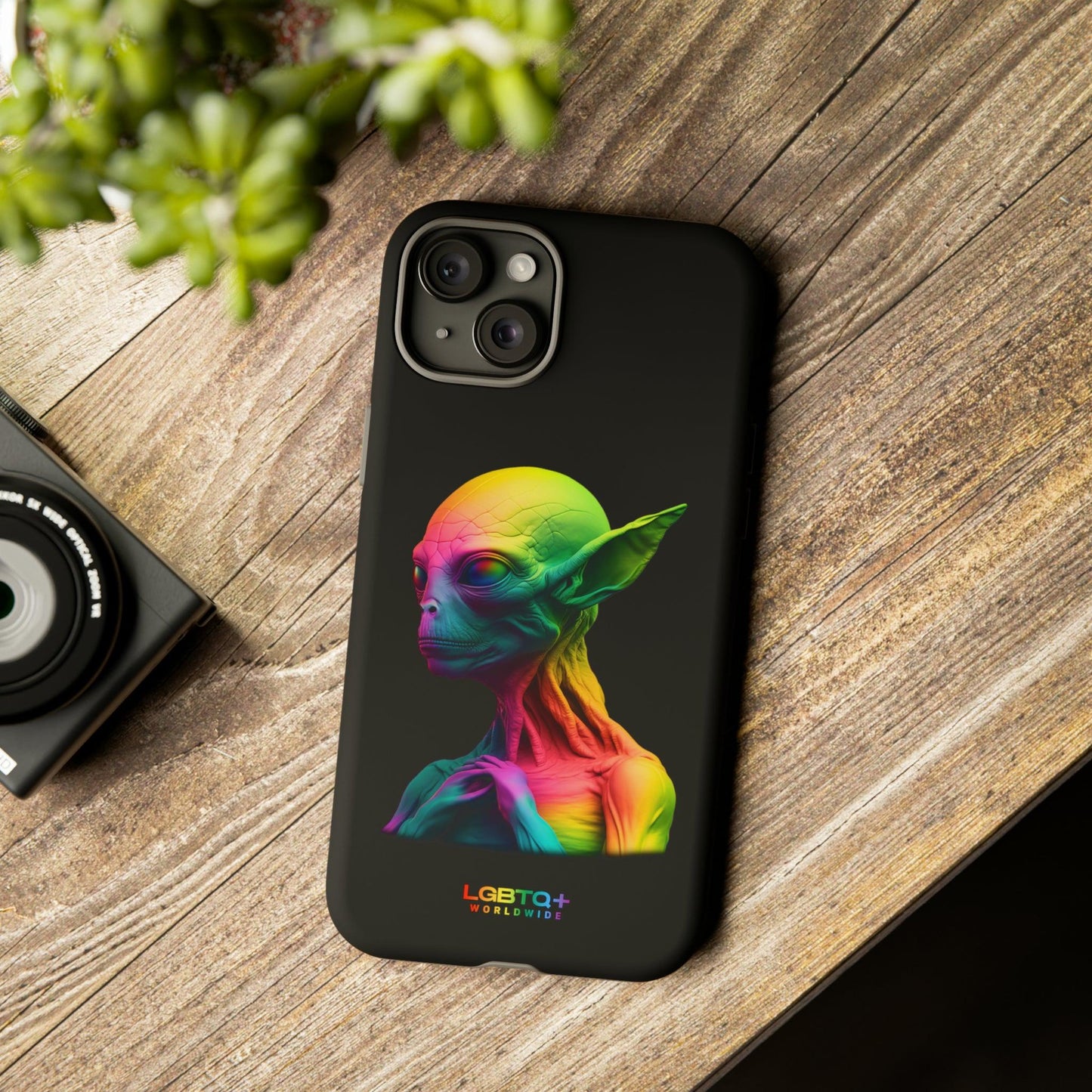 LGBTQWorldwide - ,,ALIEN" Doppelgehäuse Handyhülle Accessories, Glossy, iPhone Cases, Matte, Phone accessory, Phone Cases, Samsung Cases, tough, Valentine's Day Picks lgbtq Bekleidung Accessoires unisex Zubehör