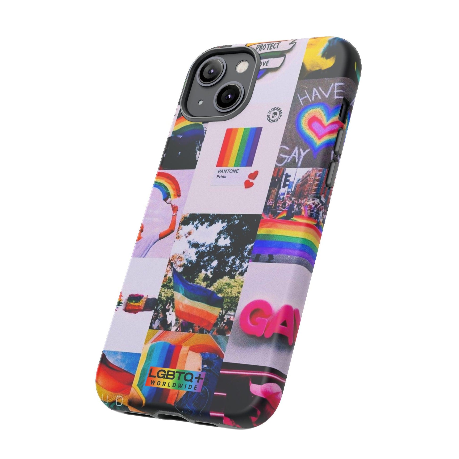 LGBTQWorldwide - ,,REGENBOGEN" Doppelgehäuse Handyhülle Accessories, Glossy, iPhone Cases, Matte, Phone accessory, Phone Cases, Samsung Cases, Thermo, Valentine's Day Picks lgbtq Bekleidung Accessoires unisex Zubehör