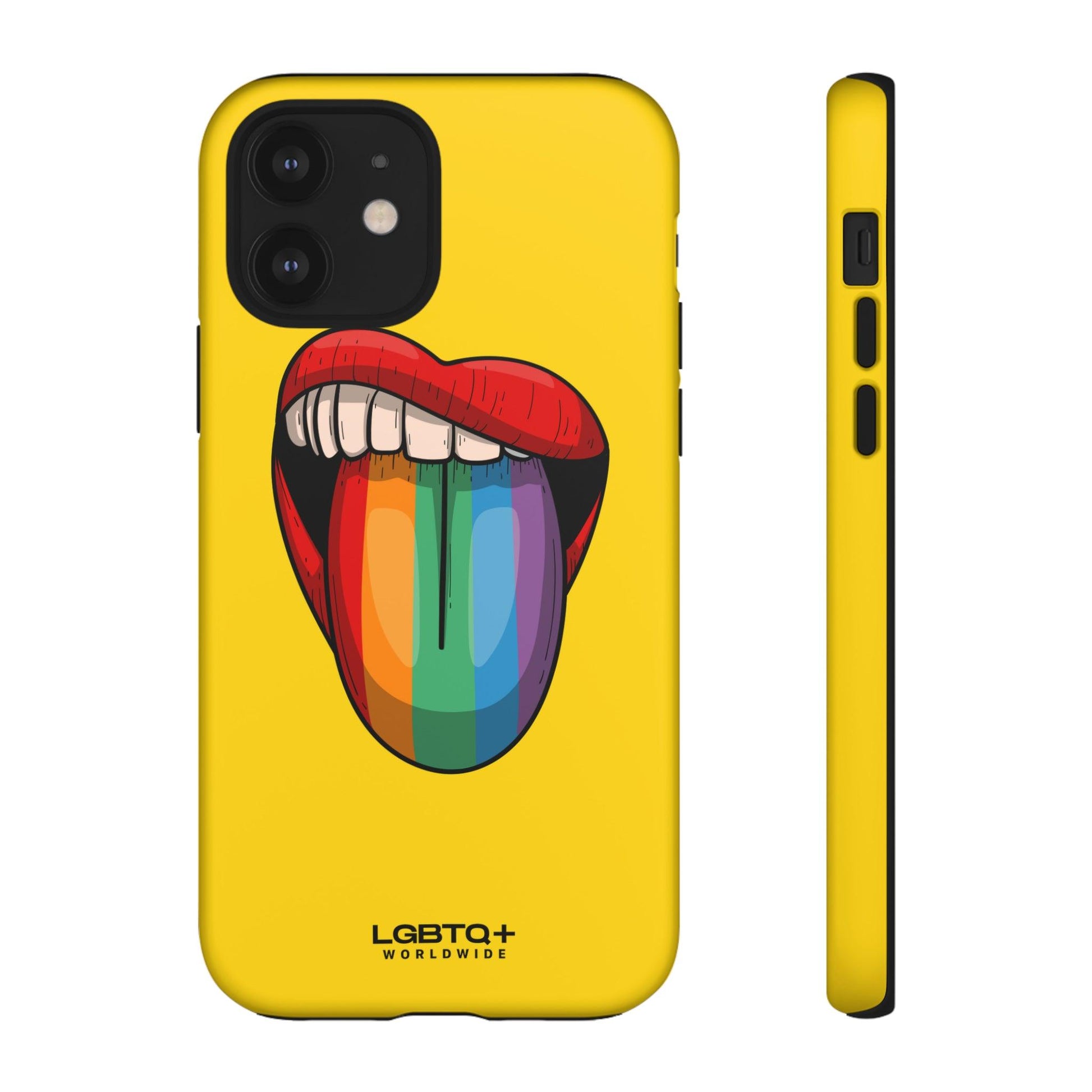 LGBTQWorldwide - ,,ZUNGE" Doppelgehäuse Handyhülle Accessories, Glossy, iPhone Cases, Matte, Phone accessory, Phone Cases, Samsung Cases, Thermo, Valentine's Day Picks lgbtq Bekleidung Accessoires unisex Zubehör