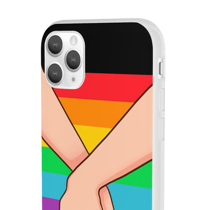 LGBTQWorldwide - ,,TOGETHER PRIDE" Flexible Handyhülle Accessories, Case, iPhone, iPhone Cases, Phone accessory, Phone Cases, Samsung Cases, silikon, Valentine's Day promotion lgbtq Bekleidung Accessoires unisex Zubehör