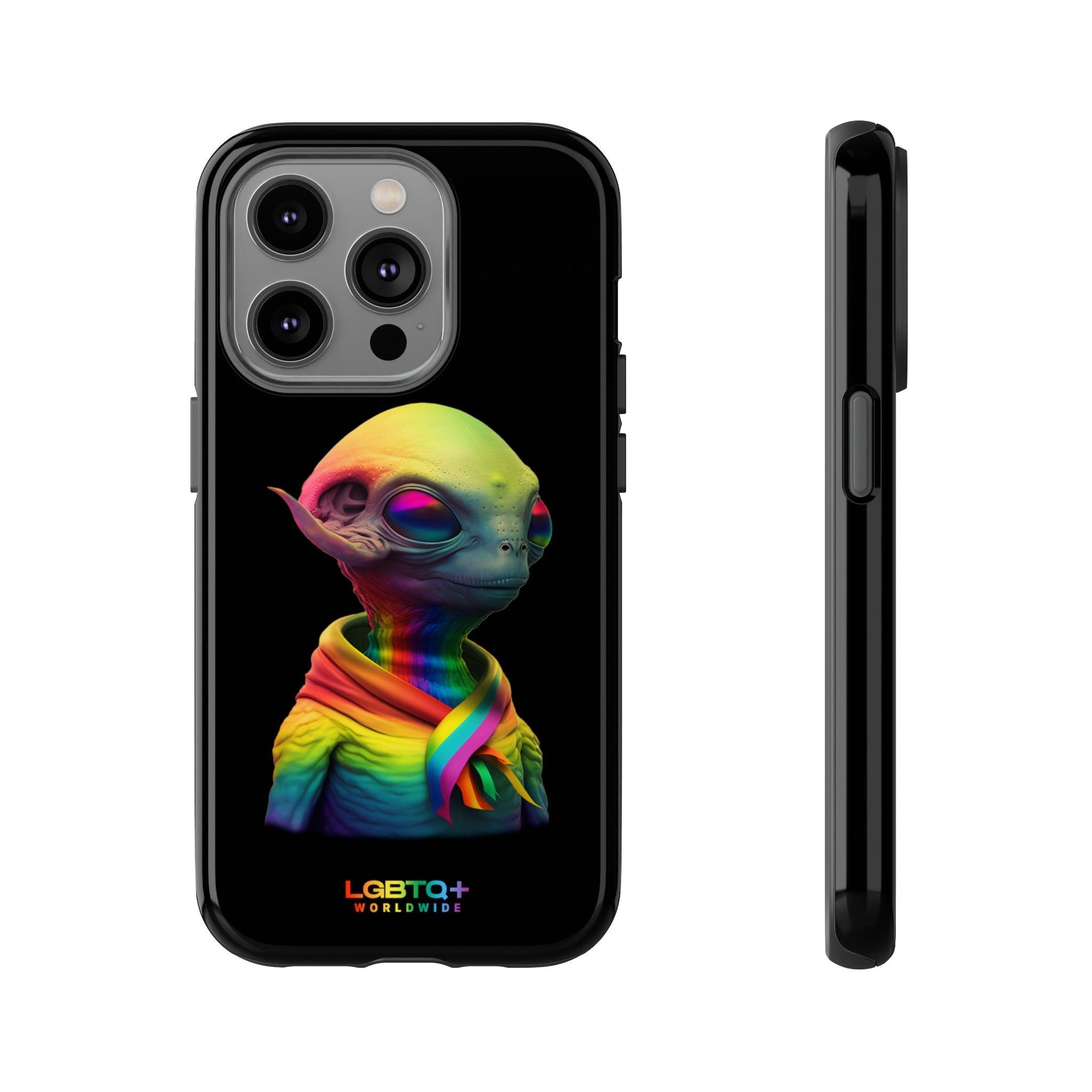 LGBTQWorldwide - ,,ALIEN" Doppelgehäuse Handyhülle Accessories, Glossy, iPhone Cases, Matte, Phone accessory, Phone Cases, Samsung Cases, tough, Valentine's Day Picks lgbtq Bekleidung Accessoires unisex Zubehör