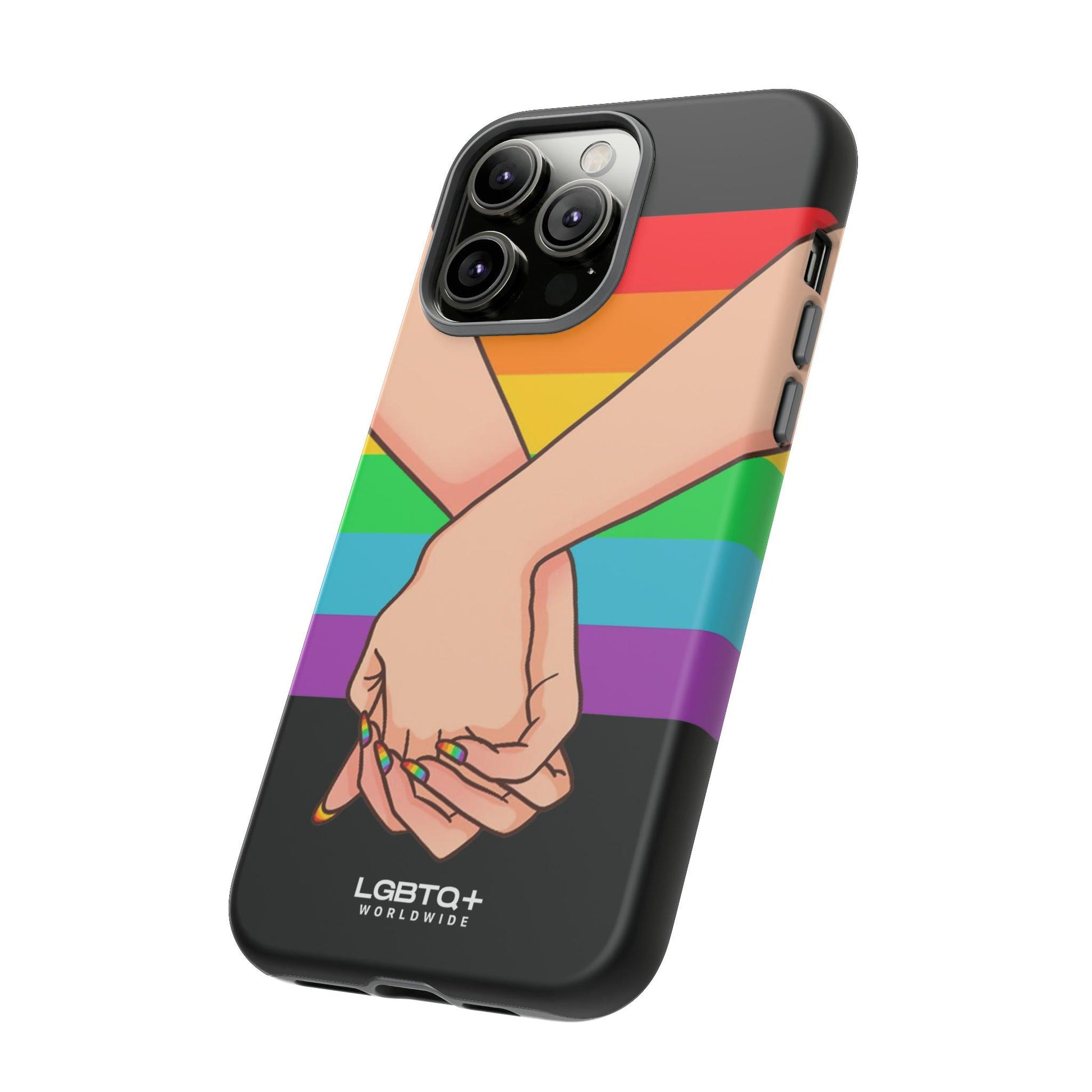 LGBTQWorldwide - ,,TOGETHER PRIDE" Doppelgehäuse Handyhülle Accessories, Glossy, iPhone Cases, Matte, Phone accessory, Phone Cases, Samsung Cases, Thermo, Valentine's Day Picks lgbtq Bekleidung Accessoires unisex Zubehör