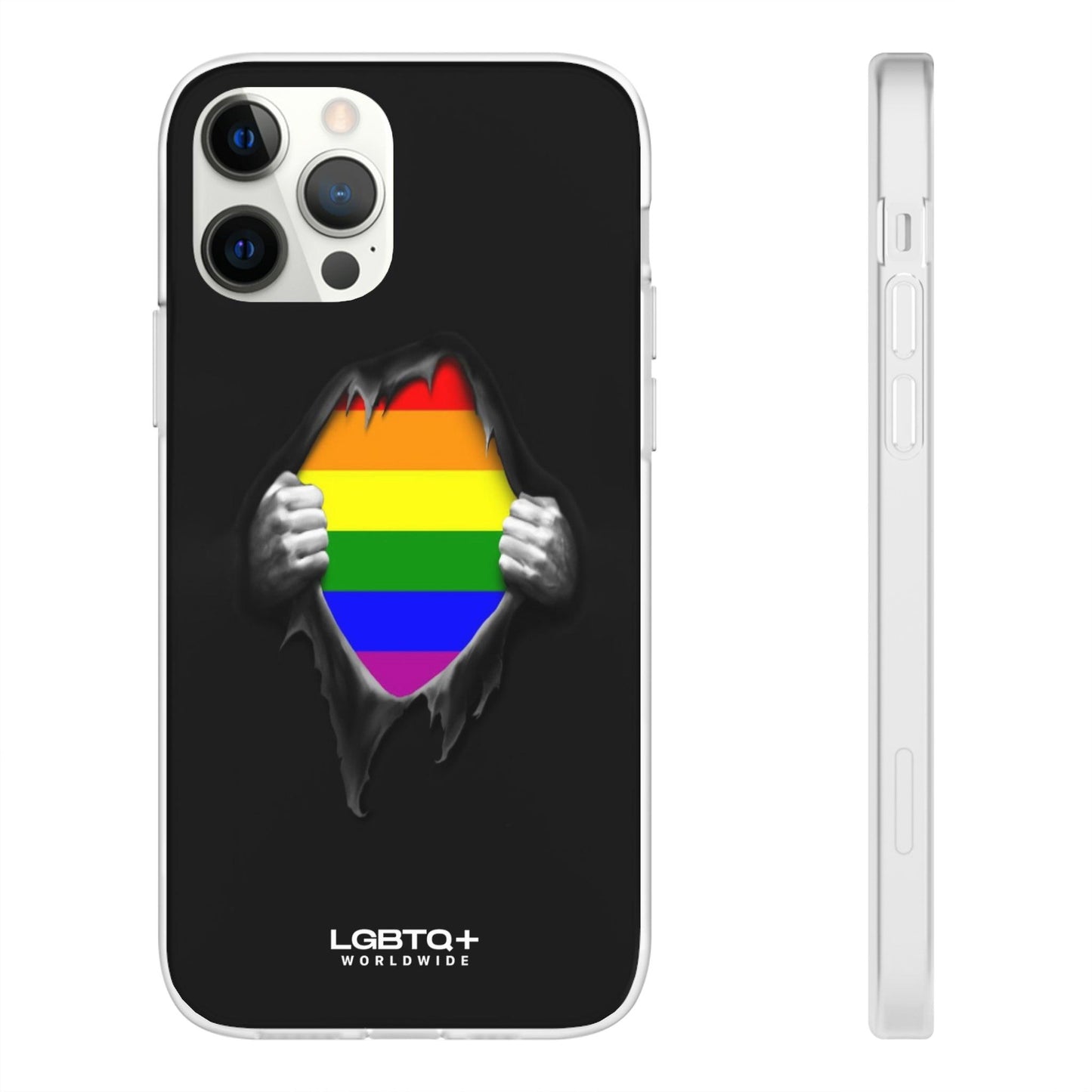 LGBTQWorldwide - ,,SCHWARZES LOCH" Flexible Handyhülle Accessories, Case, iPhone, iPhone Cases, Phone accessory, Phone Cases, Samsung Cases, silikon, Valentine's Day promotion lgbtq Bekleidung Accessoires unisex Zubehör