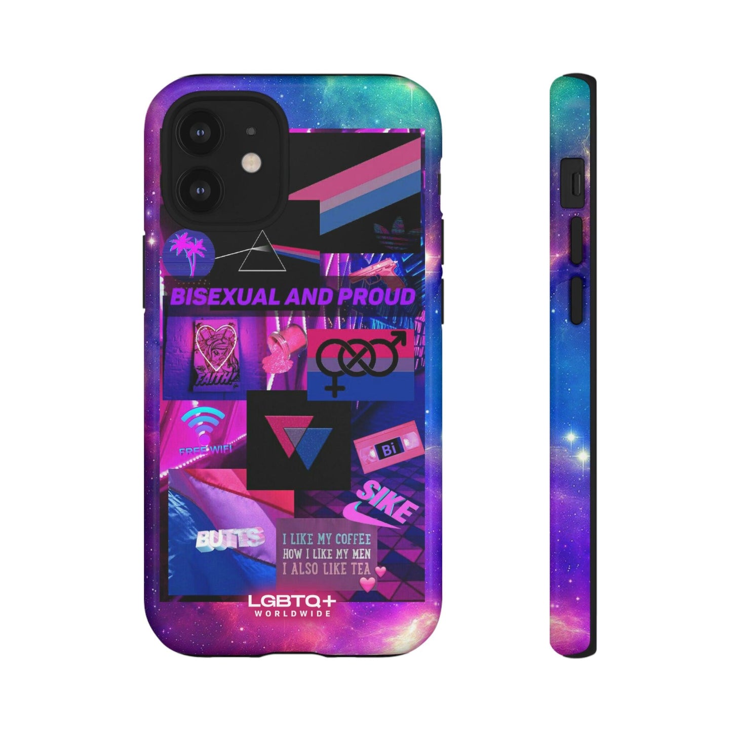 LGBTQWorldwide - ,,BISEXUAL" Doppelgehäuse Handyhülle Accessories, Glossy, iPhone Cases, Matte, Phone accessory, Phone Cases, Samsung Cases, Thermo, Valentine's Day Picks lgbtq Bekleidung Accessoires unisex Zubehör