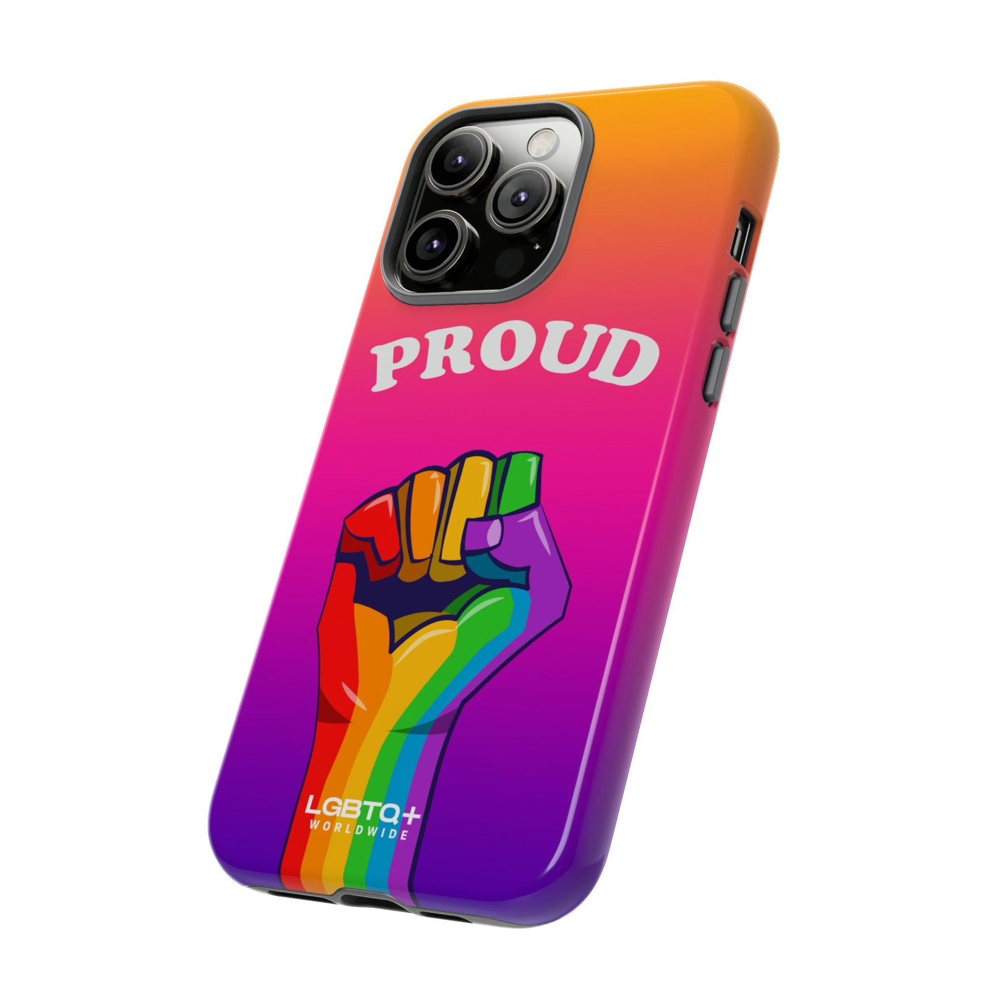 LGBTQWorldwide - ,,GLÜCKLICH" Doppelgehäuse Handyhülle Accessories, Glossy, iPhone Cases, Matte, Phone accessory, Phone Cases, Samsung Cases, Thermo, Valentine's Day Picks lgbtq Bekleidung Accessoires unisex Zubehör