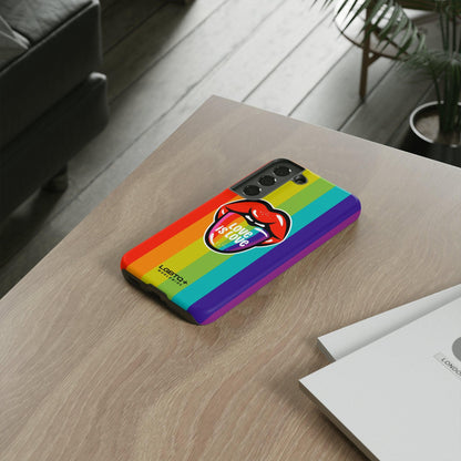 LGBTQWorldwide - ,,LIEBES ZUNGE" Doppelgehäuse Handyhülle Accessories, Glossy, iPhone Cases, Matte, Phone accessory, Phone Cases, Samsung Cases, Thermo, Valentine's Day Picks lgbtq Bekleidung Accessoires unisex Zubehör