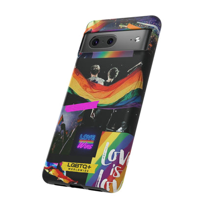 LGBTQWorldwide - ,,COMMUNITY" Doppelgehäuse Handyhülle Accessories, Glossy, iPhone Cases, Matte, Phone accessory, Phone Cases, Samsung Cases, Thermo, Valentine's Day Picks lgbtq Bekleidung Accessoires unisex Zubehör