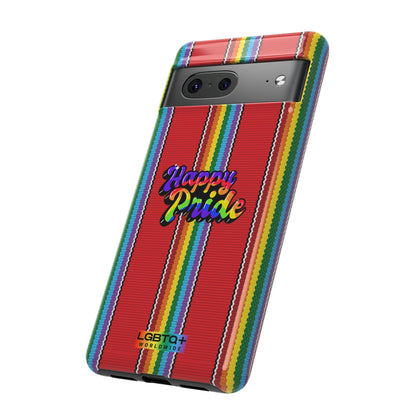 LGBTQWorldwide - ,,HAPPY PRIDE" Doppelgehäuse Handyhülle Accessories, Glossy, iPhone Cases, Matte, Phone accessory, Phone Cases, Samsung Cases, Thermo, Valentine's Day Picks lgbtq Bekleidung Accessoires unisex Zubehör