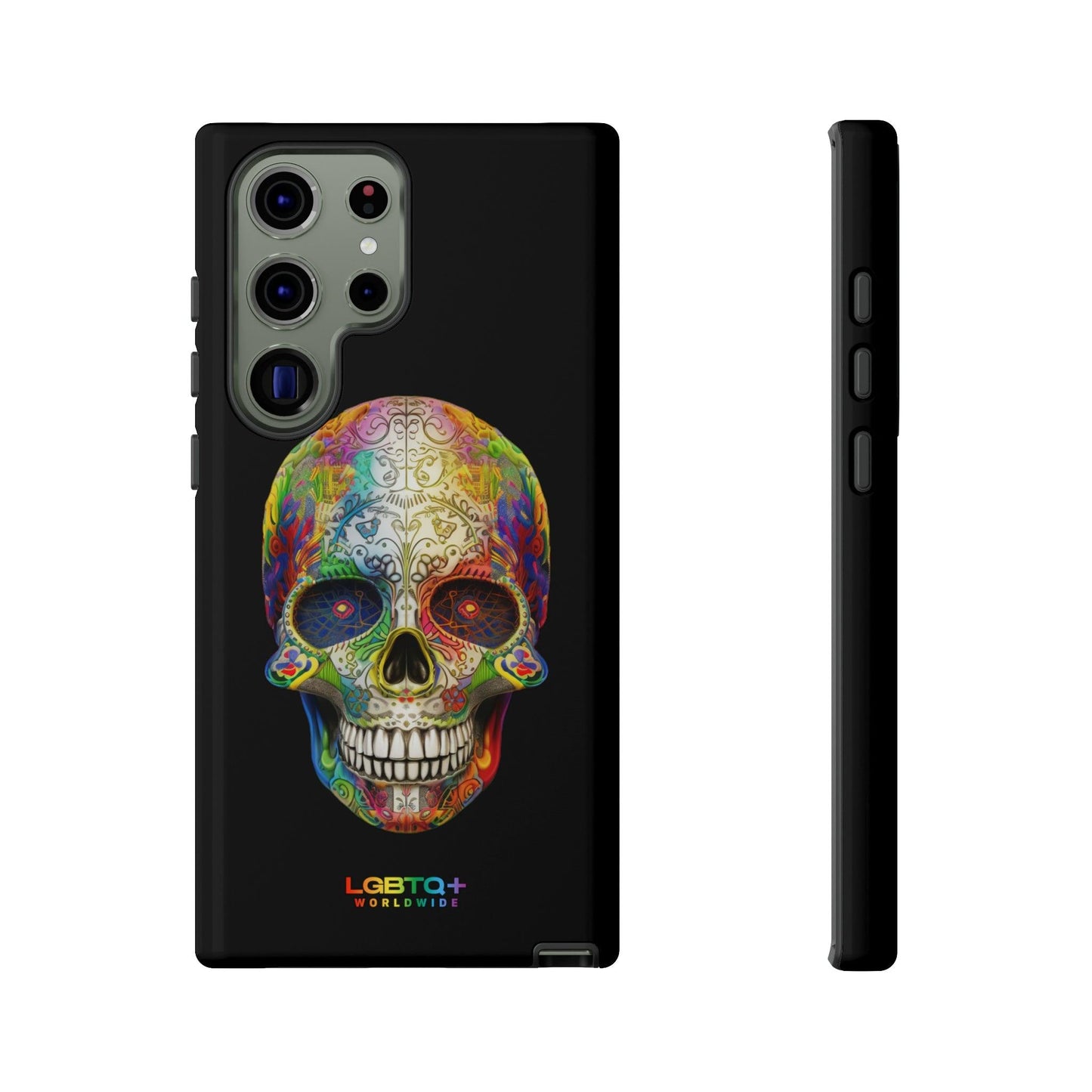 LGBTQWorldwide - ,,SKULL HEAD" Doppelgehäuse Handyhülle Accessories, Glossy, iPhone Cases, Matte, Phone accessory, Phone Cases, Samsung Cases, tough, Valentine's Day Picks lgbtq Bekleidung Accessoires unisex Zubehör