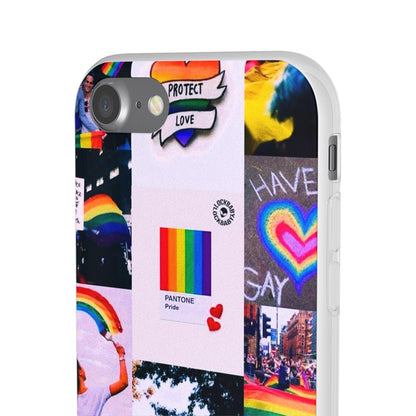 LGBTQWorldwide - ,,REGENBOGEN" Flexible Handyhülle Accessories, Case, iPhone, iPhone Cases, Phone accessory, Phone Cases, Samsung Cases, silikon, Valentine's Day promotion lgbtq Bekleidung Accessoires unisex Zubehör