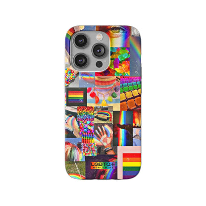 LGBTQWorldwide - ,,COMMUNITY" Flexible Handyhülle Accessories, Case, iPhone, iPhone Cases, Phone accessory, Phone Cases, Samsung Cases, silikon, Valentine's Day promotion lgbtq Bekleidung Accessoires unisex Zubehör