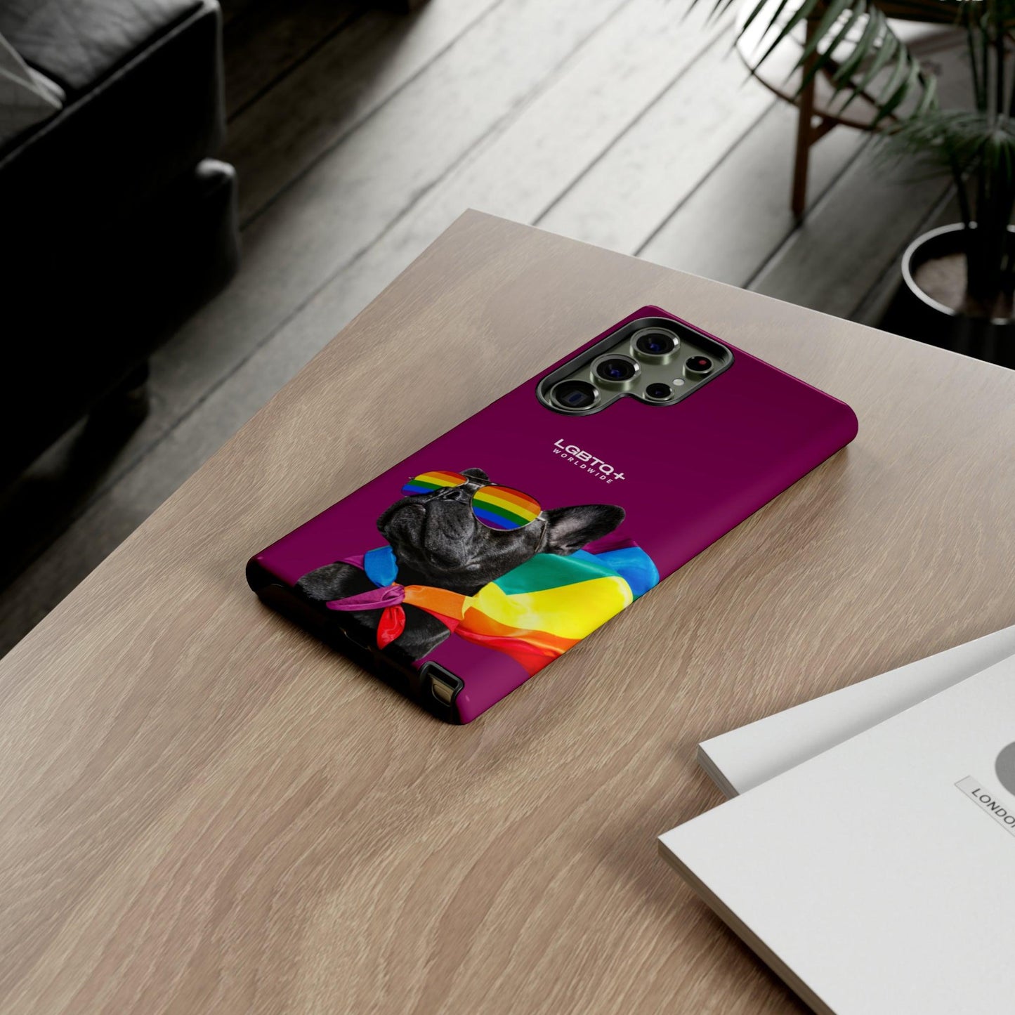 LGBTQWorldwide - ,,GLÜCKLICHER HUND" Doppelgehäuse Handyhülle Accessories, Glossy, iPhone Cases, Matte, Phone accessory, Phone Cases, Samsung Cases, Thermo, Valentine's Day Picks lgbtq Bekleidung Accessoires unisex Zubehör