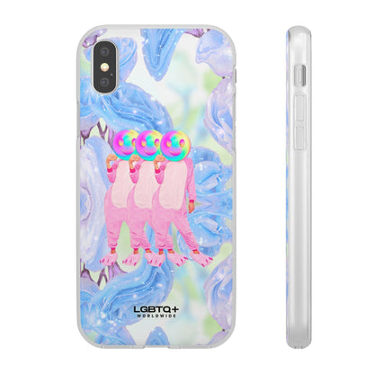 LGBTQWorldwide - ,,TEDDY BÄR" Flexible Handyhülle Accessories, Case, iPhone, iPhone Cases, Phone accessory, Phone Cases, Samsung Cases, silikon, Valentine's Day promotion lgbtq Bekleidung Accessoires unisex Zubehör